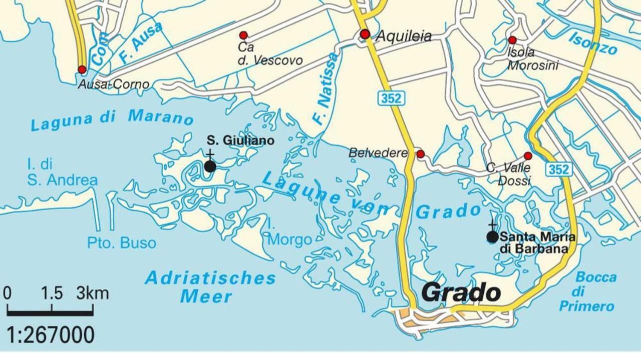 Appartamento Perco Riva Slataper Grado Luaran gambar